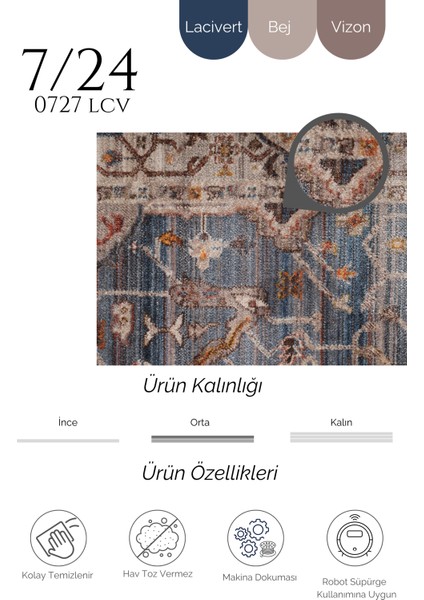 Makina Halısı Agnello Halı 7/24 0727 Lcv modelleri