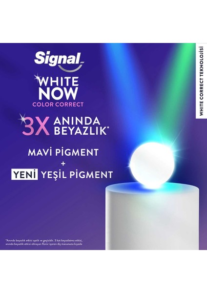 White Now Color Correct Diş Macunu 75 ml X4
