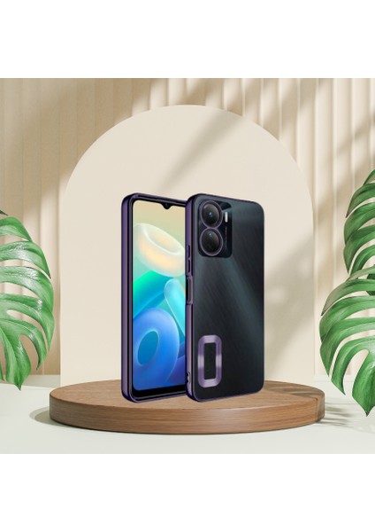 Vivo Y16 Yanları Renkli Lens Korumalı Logo Gösteren Tlp Mega Kılıf