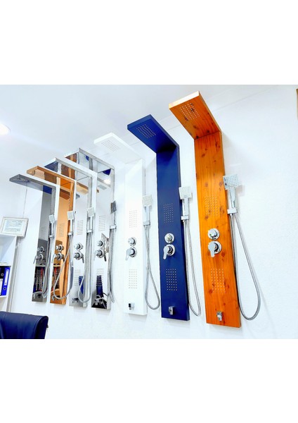 Vioduş Kare Inox Duş Paneli, Dikey Jakuzi, Duş,