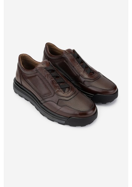 Erkek Hakiki Deri Kahverengi Casual Ayakkabı 537 3510 Erk Ayk SK24-25 Kahve Dr fiyatları