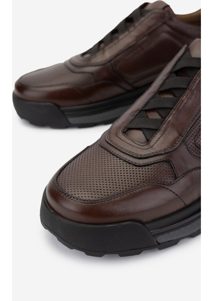 Erkek Hakiki Deri Kahverengi Casual Ayakkabı 537 3510 Erk Ayk SK24-25 Kahve Dr modelleri