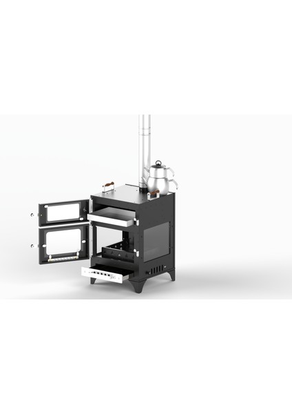 Hot Mood Four Glass Pro Kamp Sobası