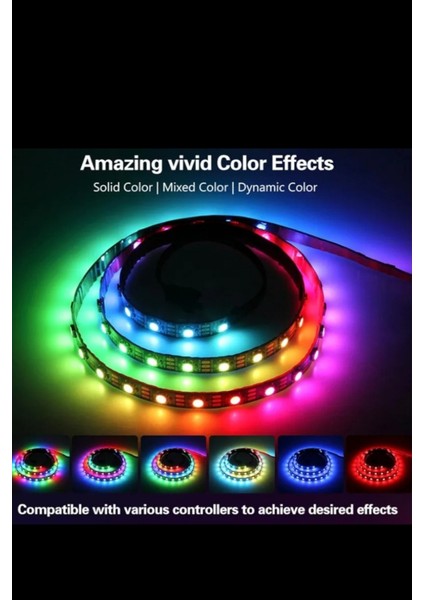 WS2812B SP-102 Kumandalı / Tak Çalıştır Adreslenebilir Şerit LED