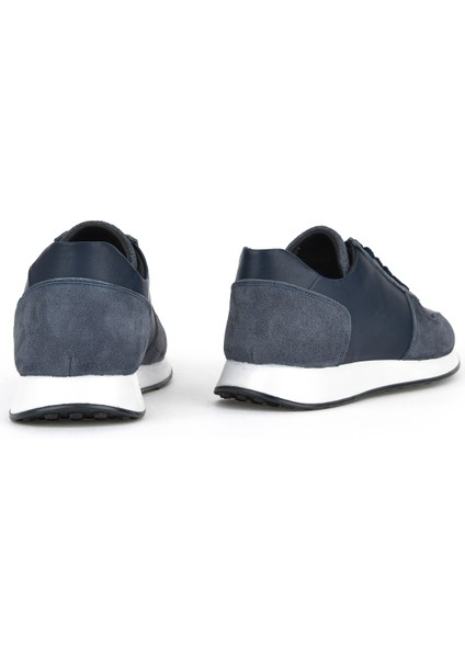 Ziya, Erkek Hakiki Deri Sneaker 143423Z93 Lacivert