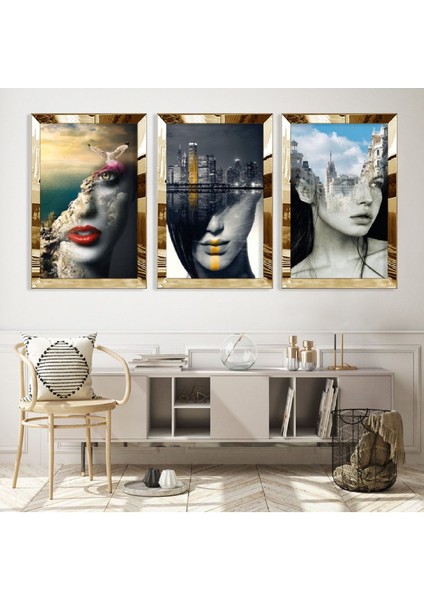 Düşünce Gümüş Pleksi Kenar Mdf Tablo