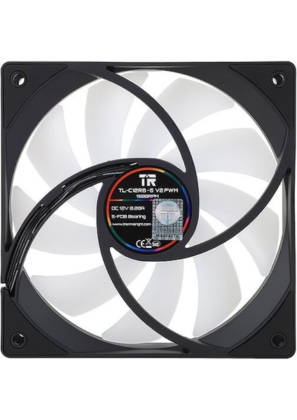 TL-C12RB-S V2 Argb 120MM Siyah Kasa Fanı