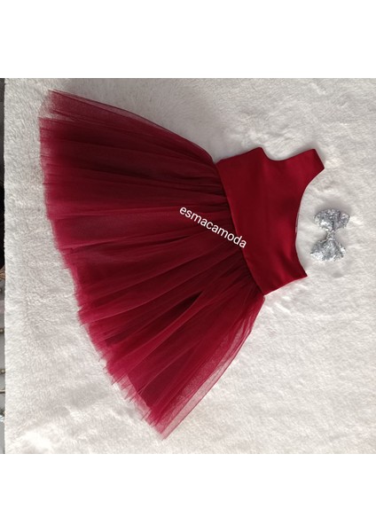 Kız Çocuk Kırmızı Tek Omuz Elbise fiyatları