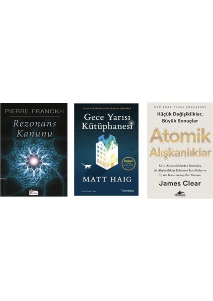 Rezonans Kanunu - Gece Yarısı Kütüphanesi - Atomik Alışkanlıklar 3 Kitap