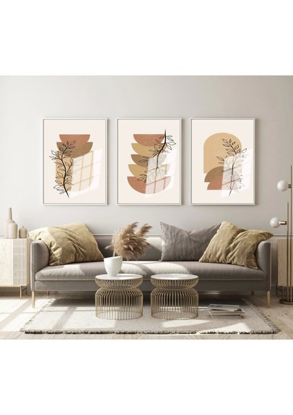 3 Parça Çerçeveli Dekoratif Boho Ahşap Tablo Seti Bestablo modelleri