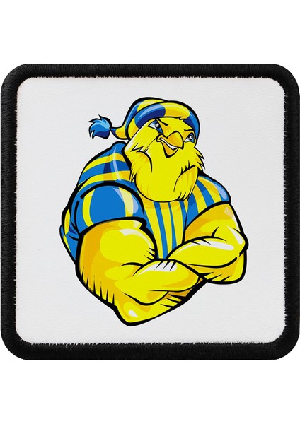 V1 Kanarya - 1bs Kod Logolu Unisex Beyaz-Siyah Bench (Patch)