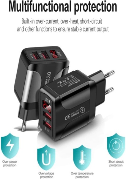 Z2 Led Göstergeli Şarj Adaptörü -2 Port