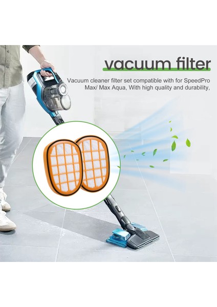 Speedpro Max Aqua El Tipi Elektrikli Süpürge FC6812 FC6813 FC6822 FC5005/01 Yedek Için 4'lü Paket Filtre (Yurt Dışından)