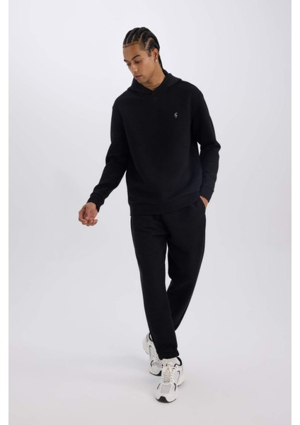 Fit Standart Fit Kapüşonlu Kapitoneli Sweatshirt D0752AX24AU