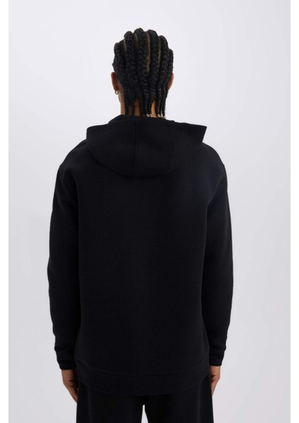 Fit Standart Fit Kapüşonlu Kapitoneli Sweatshirt D0752AX24AU