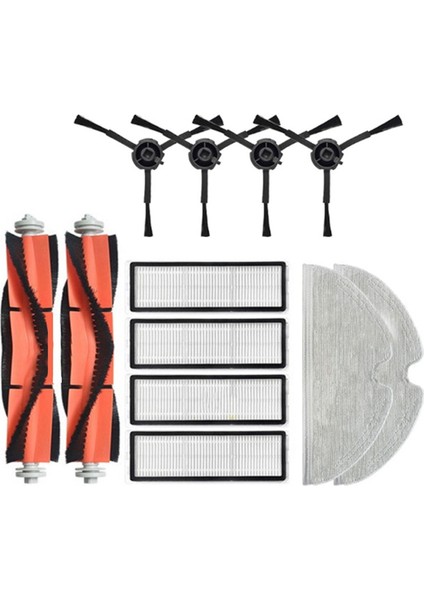 Mi Robot Vacuum-Mop 2 Pro+ Robotik Temizleyici STYTJ02ZHM Aksesuarları Ana Silindir Yan Fırça Filtre Paspas Bezi Parçaları (Yurt Dışından)