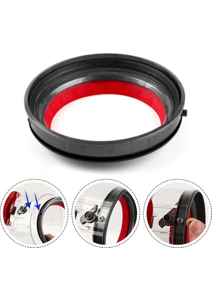 V10 SV12 Elektrikli Süpürge Toz Haznesi Üst Sabit Sızdırmazlık Halkası Yedek Parça Aksesuarları (Yurt Dışından) fırsatları