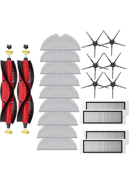 S5 S5MAX S6 Maxv Pure E4 E5 Robot Süpürge Yedek Parçaları Ana Yan Fırça Hepa Filtre Paspas (Yurt Dışından)