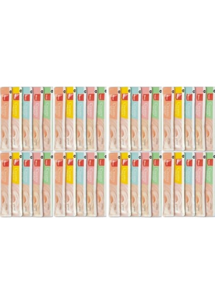 Tekno Trust Wanpy Creamy Cat Treat Karışık Krema Sıvı Kedi Ödül Maması 14 gr x 40 Adet