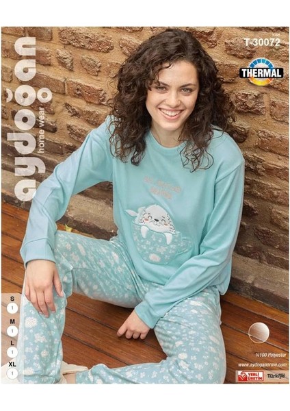 T-30072 Termanl Kadın Pijama Takımı Mavi