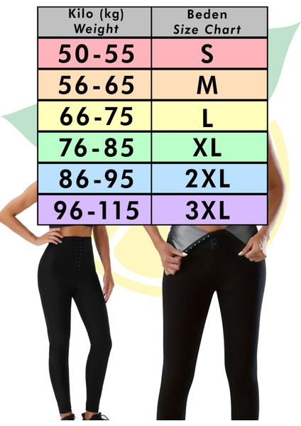 Sauna Agraflı Tayt - 3 Sıra Ayarlanabilir Agraf, Terleme Artırıcı, Göbek Toparlayıcı, Bel ve Bacak Inceltici, Termal, Spor ve Egzersiz Için (Mulu) fırsatları