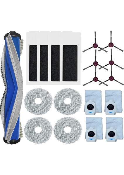 Ecovacs Deebot T30S Robot Süpürge Için Yedek Parçalar Ana Yan Fırça Hepa Filtre Paspas Pedi Toz Torbası Aksesuarları (Yurt Dışından)