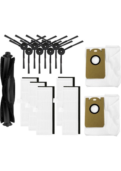 Proscenic M7 Pro / Kyvol Cybovac S31 / Honıture Q6 / Uoni V980 Plus Robot Vakum Yedek Parçaları Ana Yan Fırça Paspas (Yurt Dışından)