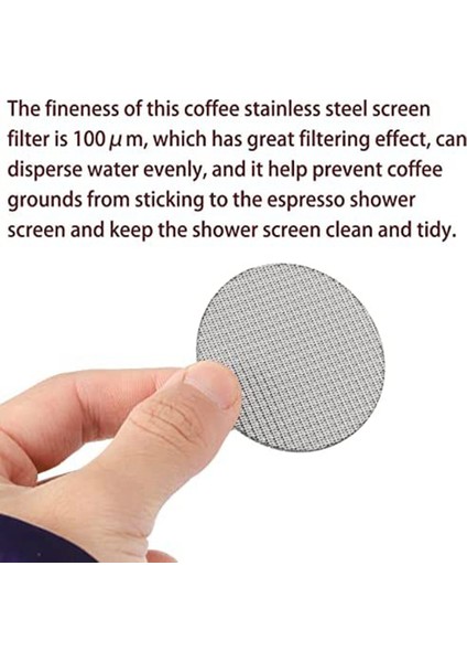 53,5 mm Espresso Puck Ekranı, Yeniden Kullanılabilir 1,7 mm Kalınlık 150 Μm Paslanmaz Çelik Espresso Puck Ekranı (2 Paket) (Yurt Dışından) modelleri