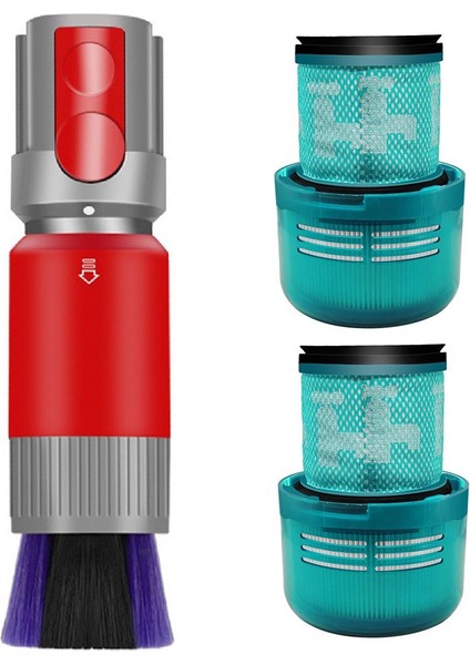 Dyson V15 Elektrikli Süpürge Için Uygun Traceless Toz Giderme Yumuşak Fırça Ultra Dar Alan Emme Başlığı Filtresi (Yurt Dışından)