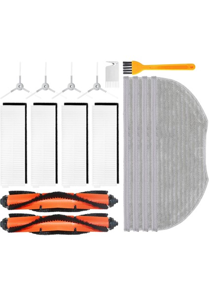Hepa Filtre Yan Fırça Ana Fırça Paspas Bezi Xiaomi Mijia G1 Mjstg1 Robotlu Süpürge Aksesuarları Değiştirme (Yurt Dışından)