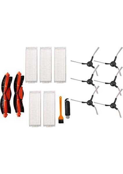 Xiaomi Mijia STYJ02YM Elektrikli Süpürge Yedek Parça Kitleri Için Yan Fırça Yedek Hepa Filtre (Yurt Dışından)