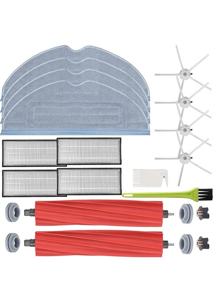 Yedek Ana Fırça Yan Fırça Hepa Filtre Roborock S7 T7S Elektrikli Süpürge Aksesuarları Için Uyumlu (Yurt Dışından)