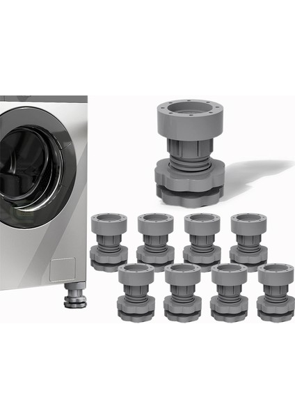 Çamaşır Makinesi Desteği Için Anti Titreşim Pedleri, Ayarlanabilir Kurutma Makinesi Şok ve Gürültü Önleyici Pedler, Çamaşır Makinesi Ayak Pedi 8 Adet (Yurt Dışından) fiyatları