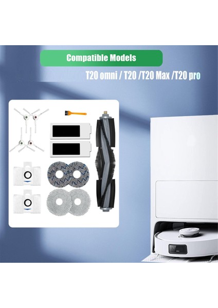 Ecovacs Deebot T20 Omni / T20 /T20 Max /T20 Pro Için Elektrikli Süpürge Aksesuarları, Ana Fırça, Hepa Filtreler, Toz Torbaları (Yurt Dışından) fırsatları