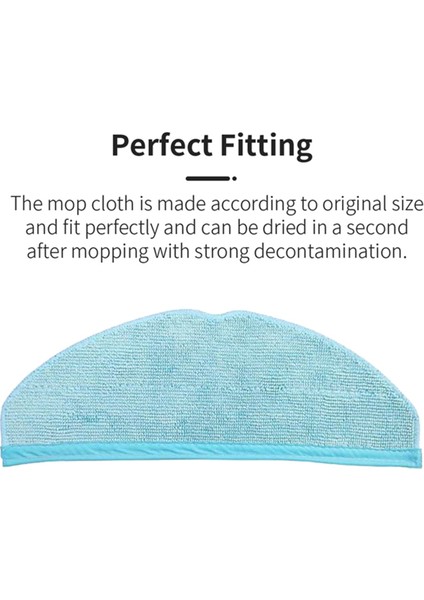 Conga 8090 Ultra / 9090 Ai Robot Süpürge Için Yedek Yıkanabilir Paspas Bezleri Paspas Bezleri Rag Pad Aksesuarları (Yurt Dışından) indirimleri