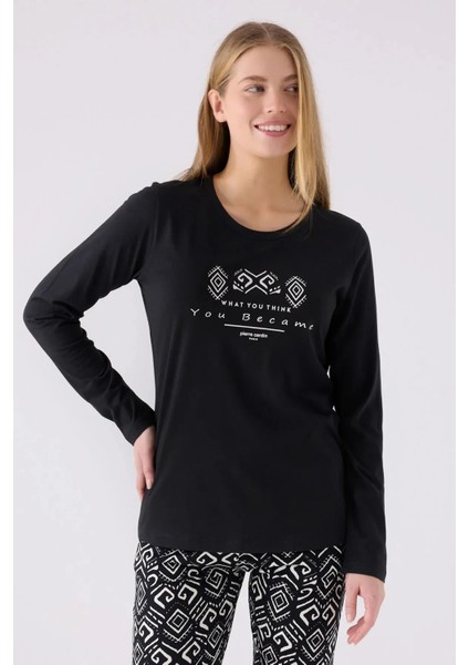 Uzun Kol Kadın Pijama Takım 8869
