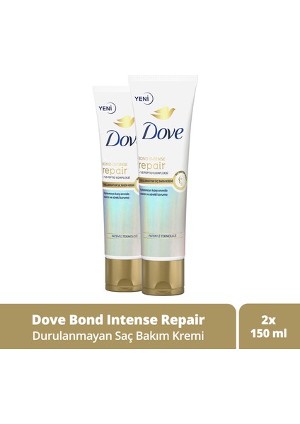 Durulanmayan Saç Bakım Kremi Bond Intense Repair 150 ml X2