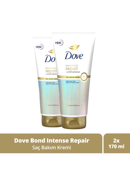 Saç Bakım Kremi Bond Intense Repair + Peptid Kompleksi 170 ml X2