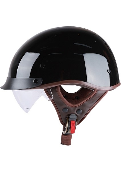 Motosiklet Kaskları Erkek ve Kadın Motosiklet Harley Yarım Kasklar Baretler (Yurt Dışından)