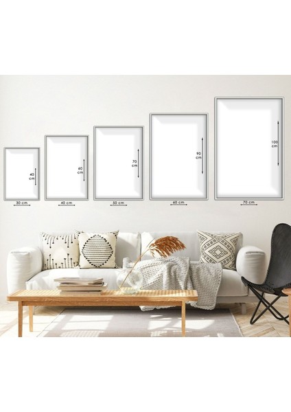 SOYUT DESEN 3'LÜ METAL ÇERÇEVELİ CAM TABLO SETİ modelleri