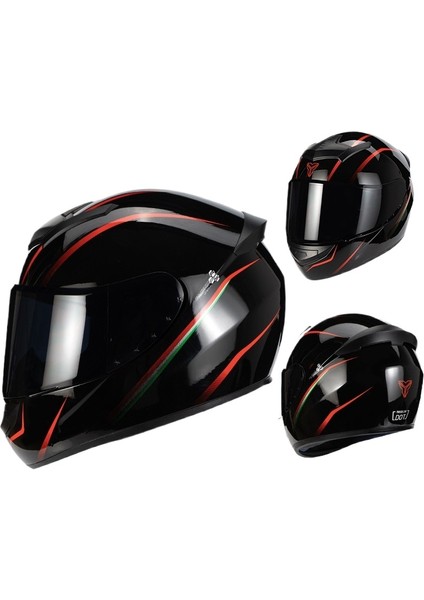 Kışın Erkekler ve Kadınlar Için Motosiklet Kaskları Dört Mevsim Şövalye Motosiklet Tam Kasklar (Yurt Dışından)