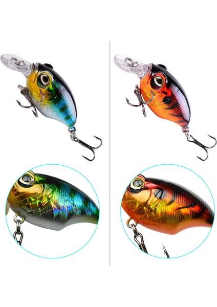 No.5 Tarzı A-- 58MM 8.4g Aorace Japonya Kurbalık Crankbait Sert Yem Biyonik Olta Yapay Uzun Atış Tatlısu Deniz Levrek Turna Turna Için Balıkçılık Lure (Yurt Dışından)