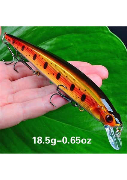 No.6 Tarzı 1 Adet Gerçekçi Sallantılı Yem Balıkçılık Yemi 3D Gözler 14CM.5G Levrek Yapay Sert Yem Balıkçılık Donanımı Yüzen Yem 6# Kanca Ile (Yurt Dışından)