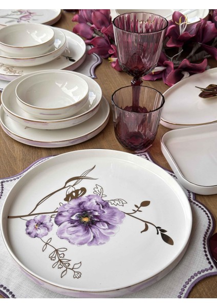 Yemek Takımı Modern Violet 52 Parça 6 Kişilik