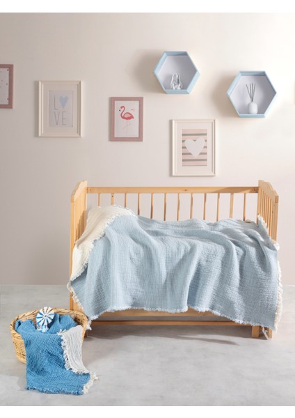 Mylasahome Müslin ''kosha'' Serisi Bebek Yorganı 100X150CM