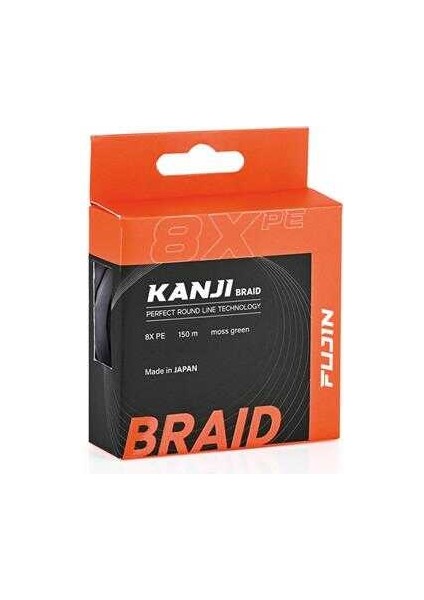 Kanji 8x 150MT Moss Green Pe Line 0.205MM