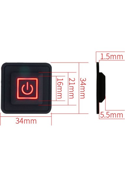 5V Silikon Anahtar Elbise Isıtıcı Dimmer 3 Çalışma Modlu 3 Renk Led Göstergeli