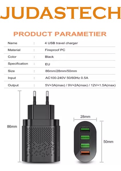 Z5 Universal Çoklu Şarj Adaptörü -48W
