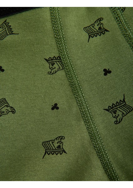 3'Lü Boxer Seti Pamuklu Oyun Baskılı modelleri