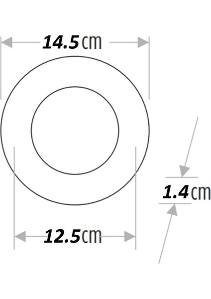 9W Slim Kasa LED Spot Beyaz Işık